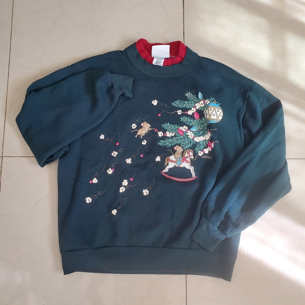 Vintage Year of the Rat Christmas Sweatshirt